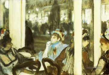  Cafe Kunst - Frauen auf einer Café Terrasse 1877 Edgar Degas